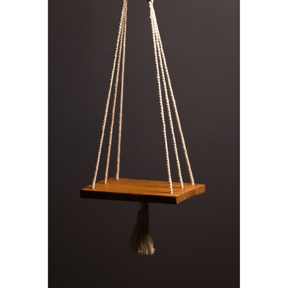 Macrame Shelf|Boho Wall Hanging Shelf|Handmade Home Decor|Boho Room Decor(ID 415 - Picture 2 of 7